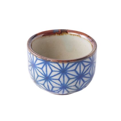 Sake-kopje STARBURST 30 ml, blauw, keramiek, MIJ
