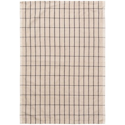 Theedoek HALE 50 x 70 cm, zand, katoen / linnen, stevig LIVING