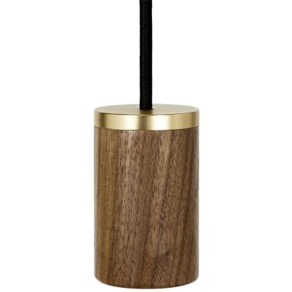 Hanglamp KNUCKLE 8 cm, bruin, walnoot hout, Tala