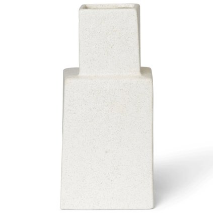Vaas KOA 13 x 29 cm, wit, keramiek, stevig LIVING