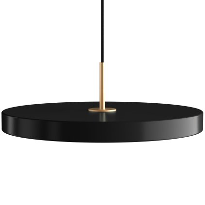 Hanglamp ASTERIA PLUS 43 cm, zwart / goud, aluminum, Umage