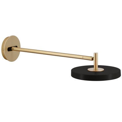 wandlamp ASTERIA 15 cm, zwart, aluminum, Omvang