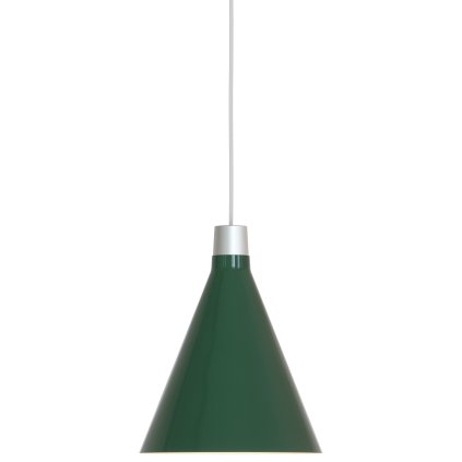 Hanglamp BOWER 23 cm, groen, aluminum, Tala