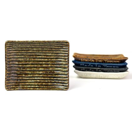 216632 servirovaci talir contour 17 5 x 10 cm zelena keramika mij