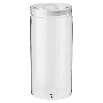 220214 doza na potraviny store it 1 5 l svetle seda sklo rig tig