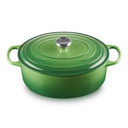 224364 kastrol signature 31 cm 6 3 l ovalny bamboo litina le creuset