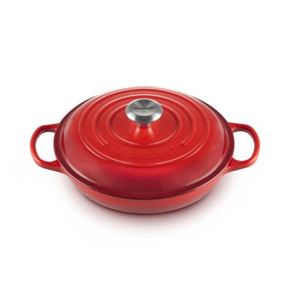224274 kastrol signature 26 cm 2 2 l cerise litina le creuset