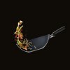 Wok DIAMOND LITE 32 cm, afneembare steel, titanium, WOLL