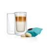 Caffe latte glas, set van 2 stuks, 320 ml, dubbelwandig, Blomus