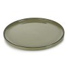 Serveerbord CARACTERE 30 cm, rond, kaki, REVOL
