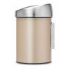 Touch prullenbak TOUCH BIN 3 l, champagne, Brabantia