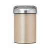 Touch prullenbak TOUCH BIN 3 l, champagne, Brabantia