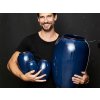 Vaas 25 cm, blauw, keramiek, Bitz
