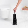 Toiletborstel met houder, wc-rolhouder en reserverolstandaard (set) RENEW, zwart, Brabantia