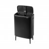 Touch prullenbak BO HI 2 x 30 l, zwart, Brabantia