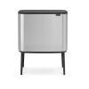 Touch prullenbak BO 36 l, mat staal, Brabantia