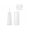 Toiletborstel met houder, wc-rolhouder en reserverolstandaard (set) RENEW, wit, Brabantia