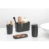 Zeepdispenser en tandenborstelbeker (set), grijs, Brabantia