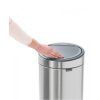 Touch prullenbak TOUCH BIN NEW 30 l, metallic grijs, Brabantia
