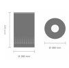 Wasmand 60 l, mat staal, Brabantia