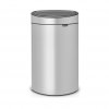 Touch prullenbak NEW 40 l, metallic grijs, Brabantia