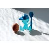 Eierdop CICO, met lepel, blauw, Alessi