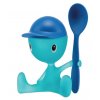 Eierdop CICO, met lepel, blauw, Alessi