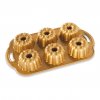 Bakvorm ANNIVERSARY BUNDLETTE BUNDT voor 6 bundt minicakes, goud, Nordic Ware