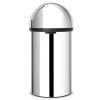 Prullenbak PUSH BIN 60 l, glanzend staal, Brabantia