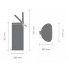 Pedaalemmer FLATBACK 30 l, geruisloos, staal, Brabantia