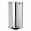 Pedaalemmer FLATBACK 30 l, geruisloos, staal, Brabantia