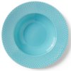 Diep bord RHOMBE, 25 cm, turkoois, Lyngby