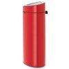 Touch prullenbak TOUCH BIN NEW 40 l, felrood, Brabantia