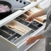 Keukenlade-organizer BLOX 85200, set van 10 stuks, grijs, Joseph Joseph