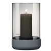 Windlicht CALMA 20 cm, grijs, beton en glas, Blomus