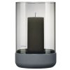 Windlicht CALMA 20 cm, grijs, beton en glas, Blomus