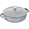 Lage braadpan 24 cm, grafietgrijs, gietijzer, Staub