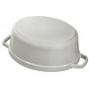 Lage braadpan COCOTTE 20 cm, wit, Staub