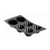 Cakevorm voor brioches, voor 6 brioches, siliconen, de Buyer