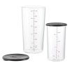 Maatbeker, set van 2 stuks, 400 ml/700 ml, met deksel, Bamix