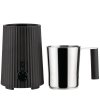 Melkopschuimer PLISSÉ, zwart, Alessi