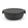 Lunchschaal MAKE & TAKE 1,3 l, donkergrijs, Brabantia