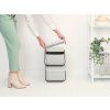 Afvalbak SORT & GO 20 l, stapelbaar, lichtgrijs, Brabantia