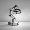 Tafellamp CUT & PASTE 58 cm, zwart-wit, Seletti