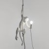 Hanglamp MONKEY WITH ROPE 76,5 cm, wit, Seletti