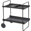 Serveertrolley A-COCKTAIL 66 cm, zwart, metaal, Zone Denmark
