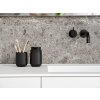 Tandenborstelbeker TIME 10 cm, zwart, beton, Zone Denmark