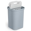 Prullenbak GORECYCLE 30109 14 l, voor gesorteerd afval, grijs, Joseph Joseph