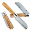 Zakmes SANTOKU OLIVE GUILLOTINE 14 cm, bruin, Dellinger