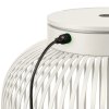 Draagbare tafellamp LITO M 30,5 cm, LED, zijdegrijs, staal, Blomus